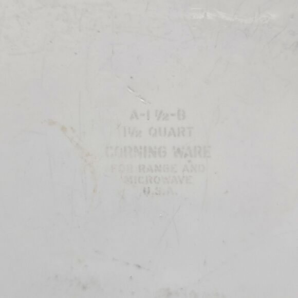 Vintage Corning Ware Wildflower A-1 1/2-B 1.5 Qt Casserole Square Dish USA Lid - Picture 10 of 16